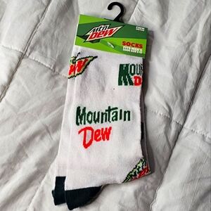 BRAND NEW Men's Mountain Dew Crew Socks 6-12
